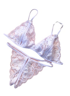 2pcs lace underwear set thong two piece underwear set