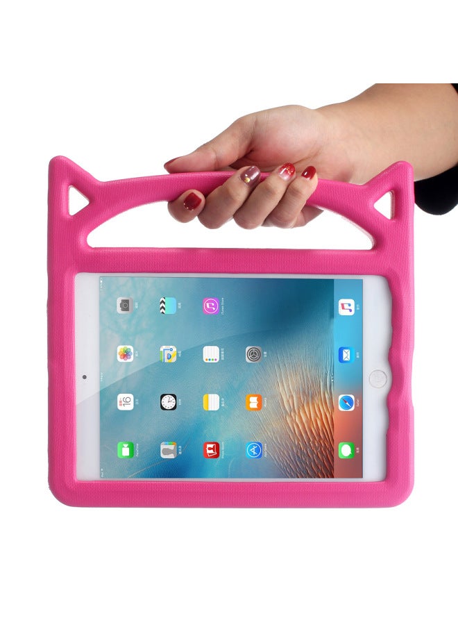 Suitable For 2017Kindle 2019Fire HD 10 Children Tablet Cartoon Eva Protective Case Silicone Leather-Color:Rose Red-Applicable Model:ipad10.9/air4 - Image 1