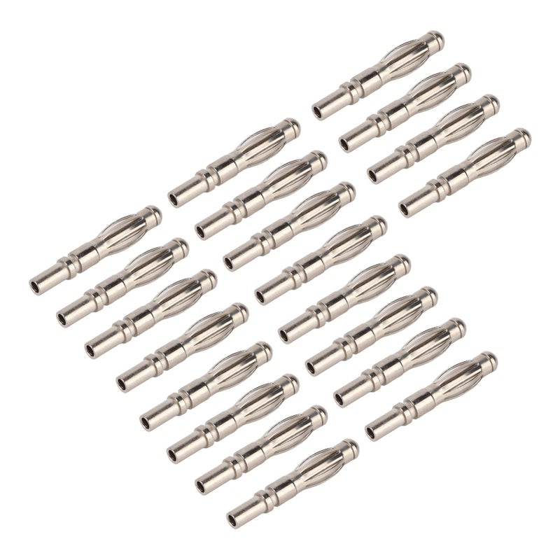 4mm Banana Plug Connector 20PCS Male Pure Copper Plated Durable for Electronic Instruments - Image 2