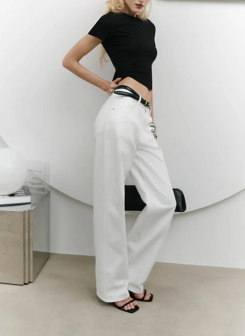 Lichi  Low-rise straight jeans for Women | Best Price UAE