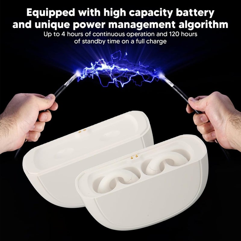 klarako Premium Translator Earbuds Experience Seamless Translation Software for Unrivaled 5.3 Calls Enjoy Music Crystal Clear Headphones Feature Top Notch Noise (White) - Image 2