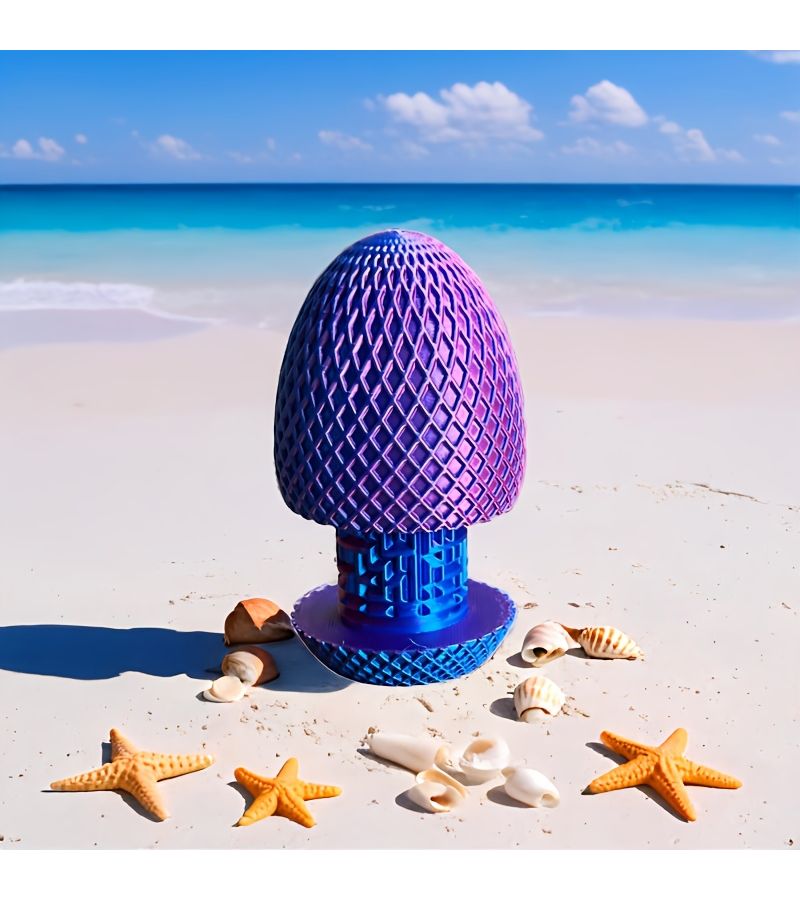Creative Maze Puzzle Box Radium Purple Gift Dragon Egg Desktop Ornament - Image 1