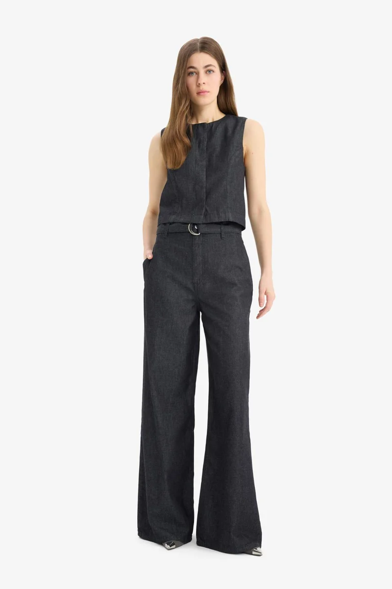 DeFacto Wide Leg High Waist Long Jeans