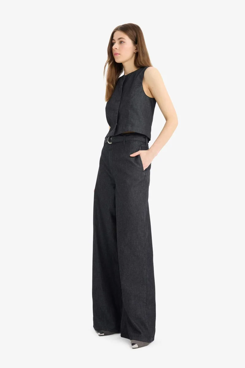 DeFacto Wide Leg High Waist Long Jeans
