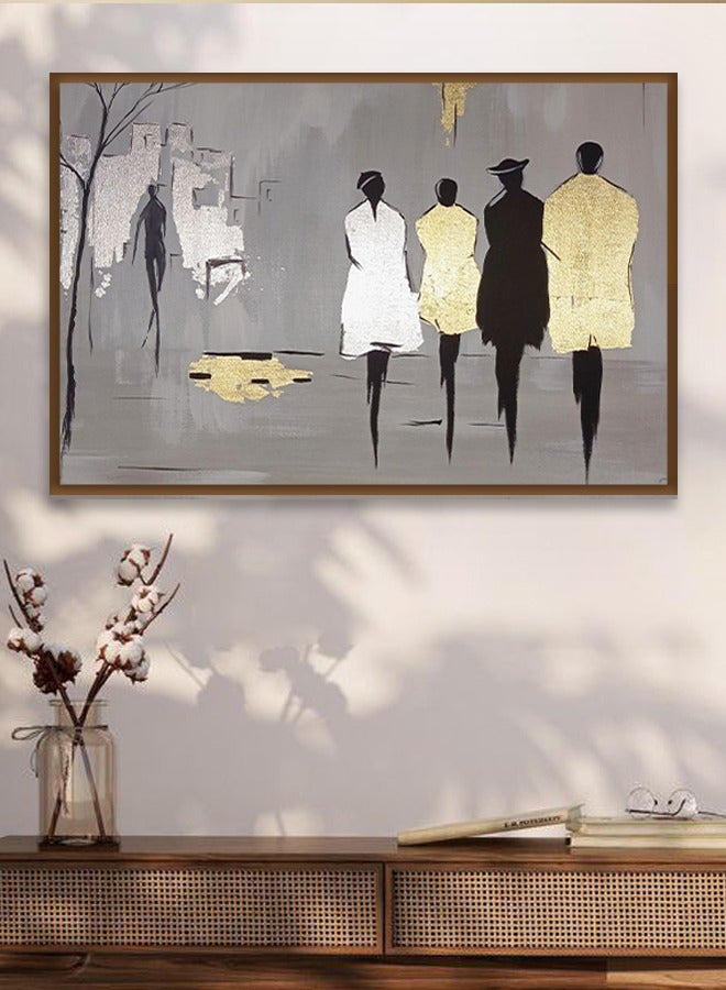 4gdran Canvas Wall Art For Wall Decoration Abstract Design With A Hollow Frame Size 120x80cm One Piece  - Image 4
