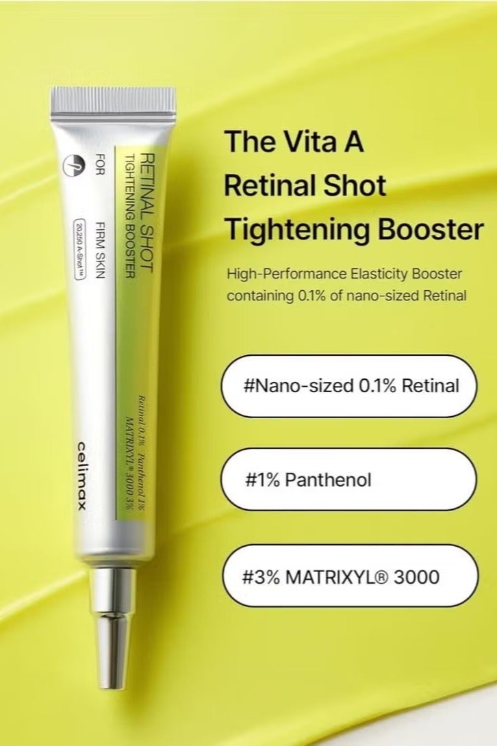 celimax The Vita A Retinal Shot Tightening Booster | with Liposomized Retinal, Matryxyl, Pore Minimizer, Wrinkles & Fine Lines, Firmer Skin, 15ml - Image 3