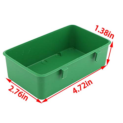 DQITJ 18 Pcs Bird Plastic Feeder, Seed Food Cage Hanging Food Bowl Feeding Dish for Poultry Pigeon Parrot Parakeet Budgie - Image 5