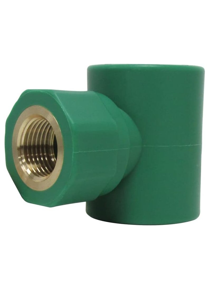RACO Long Durability High Pressure PPR Pipe and Fittings for Hot and Cold Water Supply Heating Systems Plumbing System (FEMALE TEE) - Image 1
