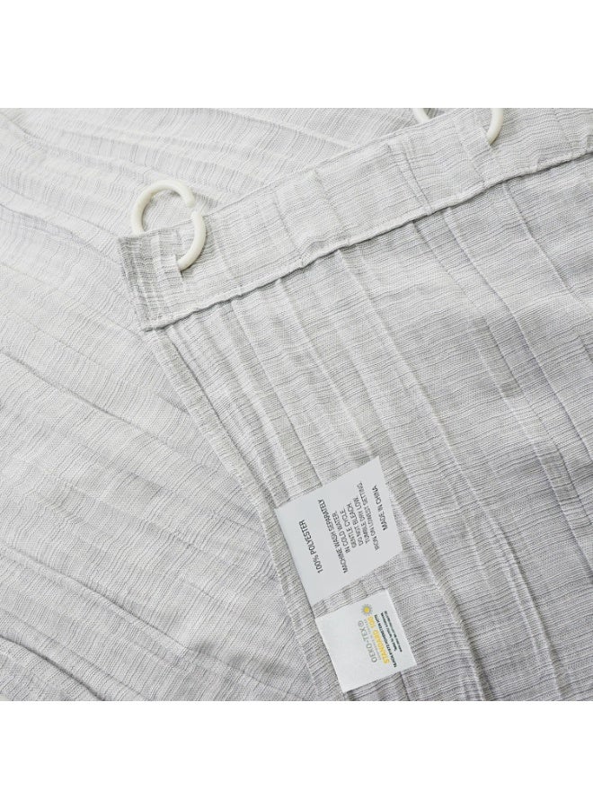 GOLD MANTIS Premium Shower Curtain | 71 x 71 Inch (182 x 182 cm) Waterproof Polyester Fabric | Bathroom & Bathtub Shower Curtain with 12 Reinforced Buttonholes, Quick Dry & Wrinkle-Free (Grey) - Image 3