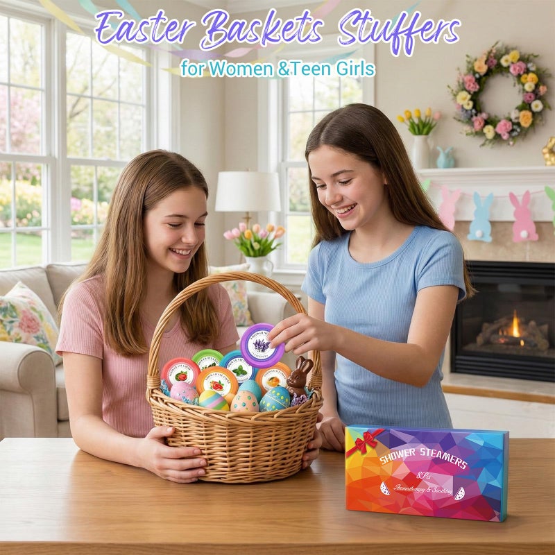 Sanyi Shower Steamers Aromatherapy - sanyi Birthday Gifts for Women, Teens Easter Basket Stuffers for Adults Girls, Shower Bombs with Natural Essential Oils Self Care - Image 4