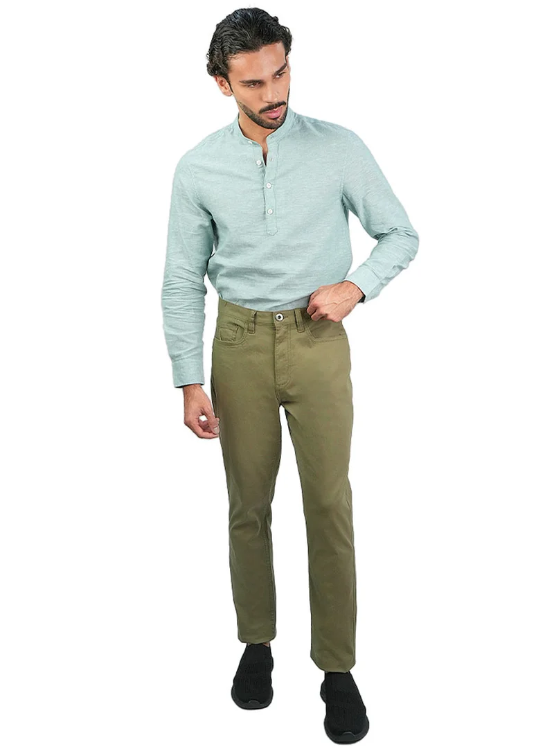 جيوردانو Men’s Cotton Regular Taper Stretch Twill Khakis