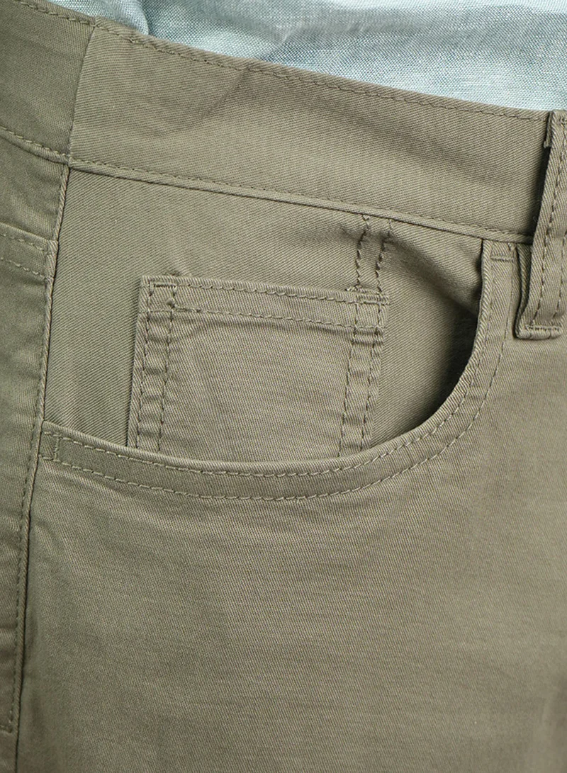 GIORDANO  Men’s Cotton Regular Taper Stretch Twill Khakis for Men | Best Price UAE