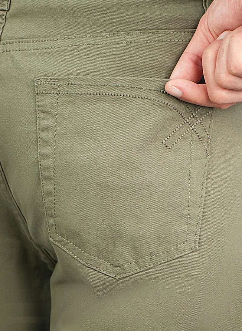 GIORDANO  Men’s Cotton Regular Taper Stretch Twill Khakis for Men | Best Price UAE