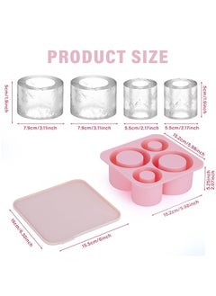 XiuWoo Silicone Ice Cube Tray for Tumbler 40oz 30oz 20oz Hollow Cylinder Ice Mold with Lid for Whiskey, Drinks, Coffee,Juice  - Image 3