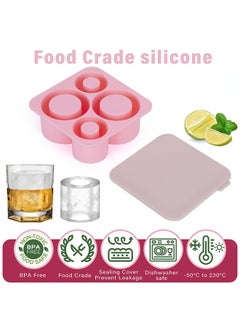 XiuWoo Silicone Ice Cube Tray for Tumbler 40oz 30oz 20oz Hollow Cylinder Ice Mold with Lid for Whiskey, Drinks, Coffee,Juice  - Image 4
