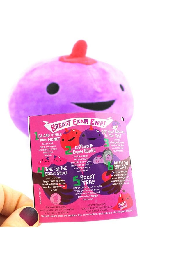 I Heart Guts Breast Plush - Gland of Milk and Honey - Anatomy Toy for New Moms, Pregnancy, Breast Reduction Gifts & Breast Cancer Awareness with Self-Exam - Image 4