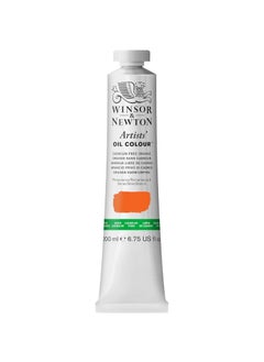 WINSOR & NEWTON Winsor & Newton Artists' Oil Colour, Finely Pigmented Oil Painting Colors for Canvas & Paper, Art Supplies for Beginners & Professional Artists (200 ML, Cadmium Free Orange) 