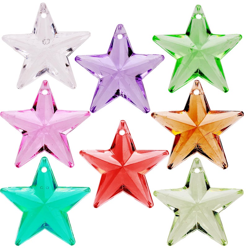 Plastic Stars  Gemstones and Crystals  Pack of 160pcs Vase Filler  Jewels for Crafts  Fish Tank Rocks  Sensory Bin Filler  Gems for Crafting  Fake Ice  Aquarium Stones  Multicolored