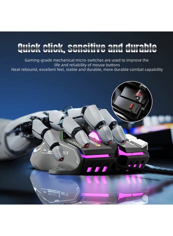 Attack Shark Ergonomic Gaming Mouse - Customizable, Comfortable, and Precision-Driven, Wired RGB Gamer Mouse with 10 Programmable Buttons for Ultimate Gaming Experience (Black) - Image 4