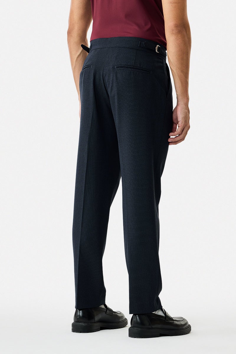 SNITCH Relaxed Fit Stretch Pleated Trousers - Image 4