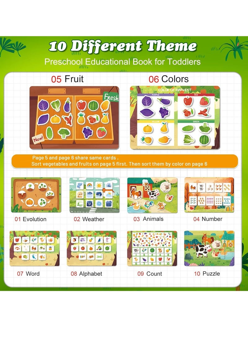 Busy Books for Toddlers, Montessori Busy Book for Kids to Develop Learning Skills, Early Development Toys for 3+ Year Old Boys Girls, Quiet Book for Toddlers  (Farm Theme) - Image 2