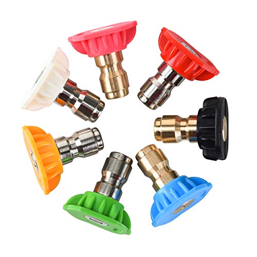 M MINGLE Pressure Washer Tips Set with Nozzle Holder, 7 Nozzle Tips, 1/4 Inch Quick Connect, 4000 PSI - Image 5