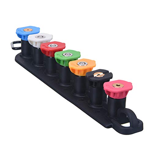 M MINGLE Pressure Washer Tips Set with Nozzle Holder, 7 Nozzle Tips, 1/4 Inch Quick Connect, 4000 PSI - Image 2