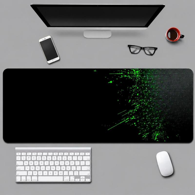 Extra Large Gaming Mousepad Wear-Resistant Durable Pad - Waterproof Stain-Resistant Surface Anti-Slip Base for Office Accessory Desktop Aesthetics - Image 2