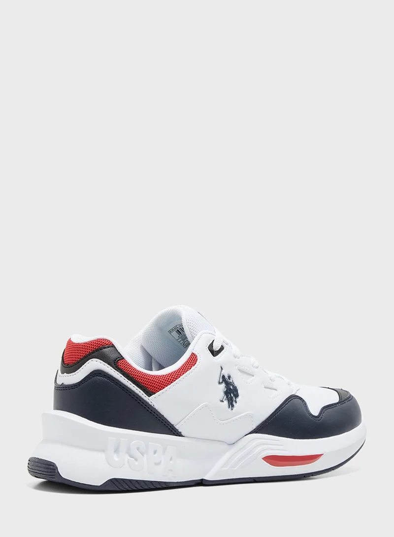 يو اس بولو اسن Lace Up Low Top Sneakers