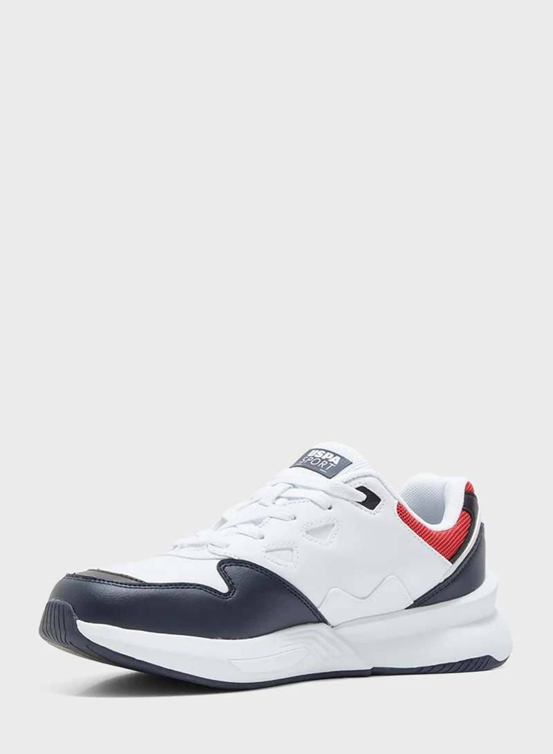 يو اس بولو اسن Lace Up Low Top Sneakers