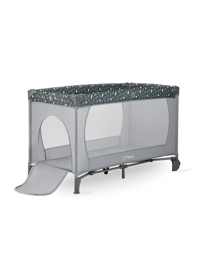 Momi - Belove Baby Crib Travel Cot, Foldable Lightweight Breathable Baby Playpen, Comfortable Sleeping Crib With Carrying Case Easy2Transport For 0+ Months - Grey - Image 1