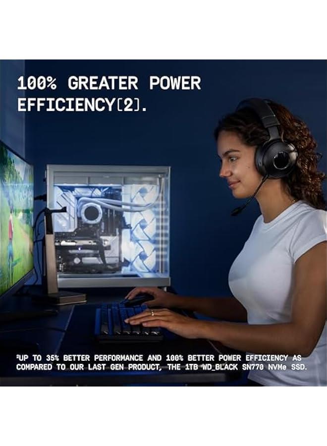 High-performance 2TB SN7100 NVMe M.2 2280 SSD - Gen4 PCIe, Rapid Speeds up to 7,250 MB/s. Transform your gaming experience with the WDS200T4X0E Drive. - Image 4