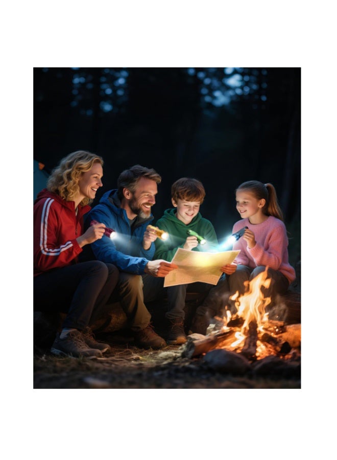 EverBright EverBrite 4-Pack LED Flashlight Mini Torch, 90mm Small Torches, Colorful Glow in Dark Torch Light, Camping Hiking Outdoors Party-Lightweight, Batteries Included - Image 2