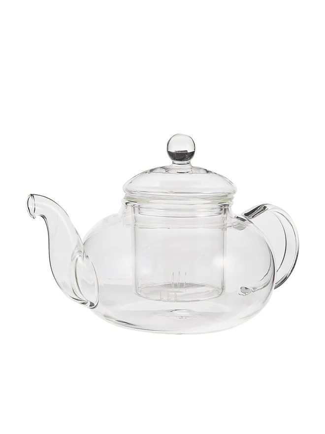 نيو فلام طقم إبريق شاي زجاجي بوروسيليكات، ٨٠٠ مل