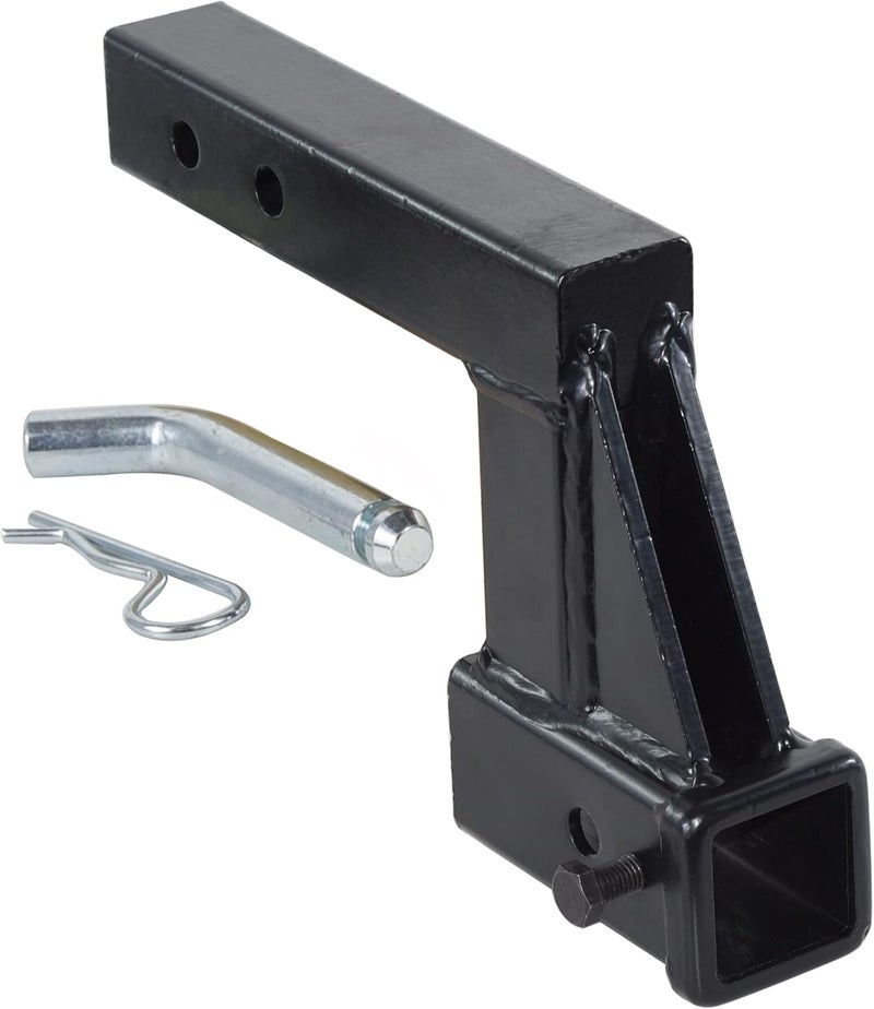 REYSUN 864123 Trailer Hitch Riser 6 Inch Rise/Drop for 2 Inch Receiver Hitch Extension - Image 1