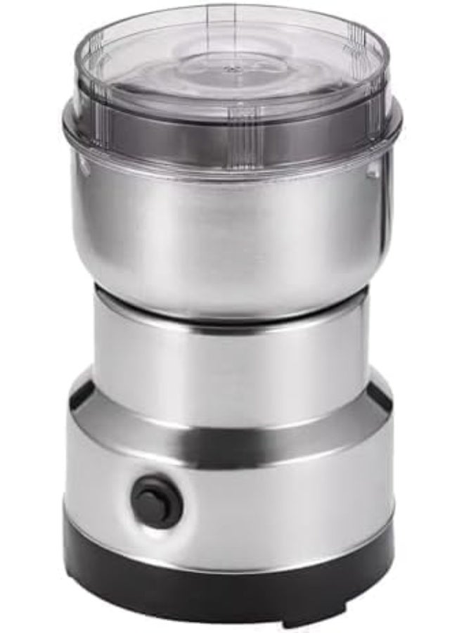 دينكس مطحنة كهربائية متعددة الوظائف من DENX طراز DX2505 - مطحنة مدمجة متعددة الاستخدامات بقدرة 150 واط | سعة 300 مل | 4 شفرات من الفولاذ المقاوم للصدأ | مناسبة للقهوة والتوابل والمكسرات والأعشاب والعصائر | ألوان متعددة، قابس بريطاني. - Image 1