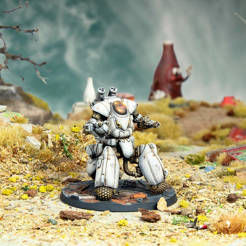 Modiphius Entertainment: Fallout: Wasteland Warfare - Robots: Space Sentry - 1 Figure, 32mm Unpainted Resin Miniatures, Tabletop RPG, Nuka World Wave - Image 3