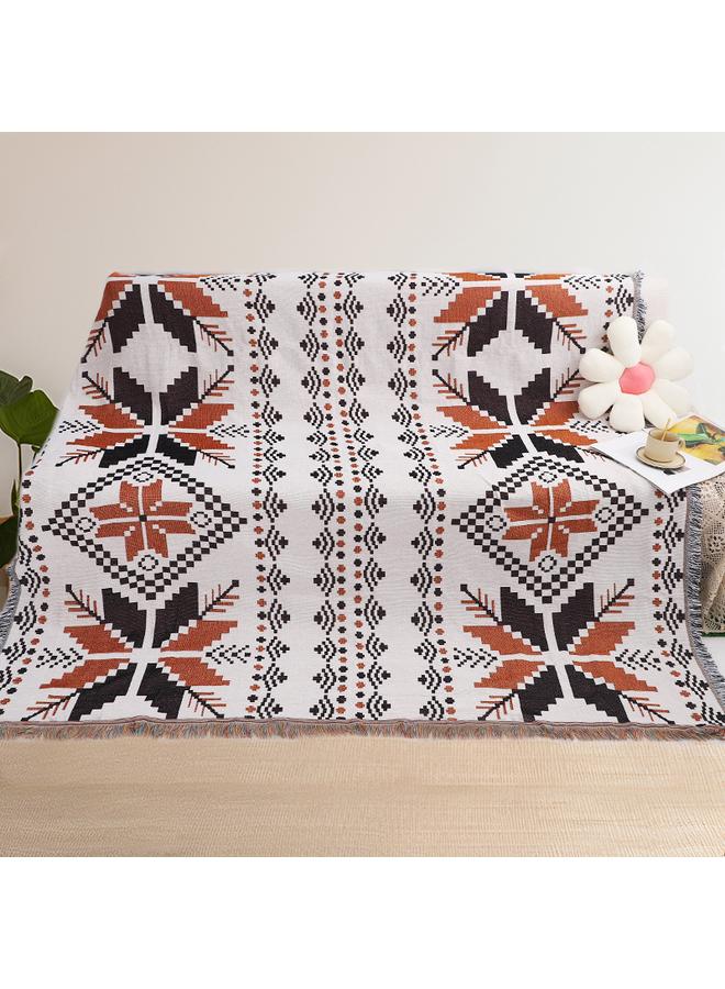 Bluejw Picnic Blanket Ethnic Style Camping Multi-functional Thread Blanket Customizable Sofa Blanket Sofa Towel Cover Blanket Camping Mat Picnic Mat - Image 1