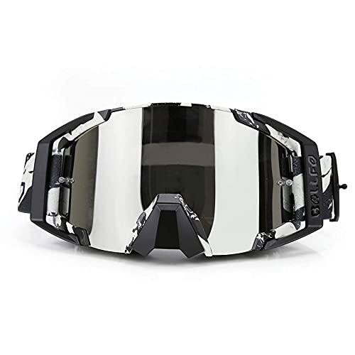 ZDATT Motocross Goggles Dirtbike ATV Motorcycle Anti-UV Motorbike Ski Goggles Anti-Slip Strap Nose Cover Fit Glasses & Helmet - Image 1