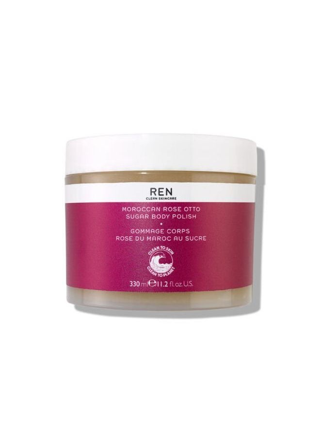 REN CLEAN SKINCARE MOROCCAN ROSE OTTO SUGAR BODY POLISH  330ML 
