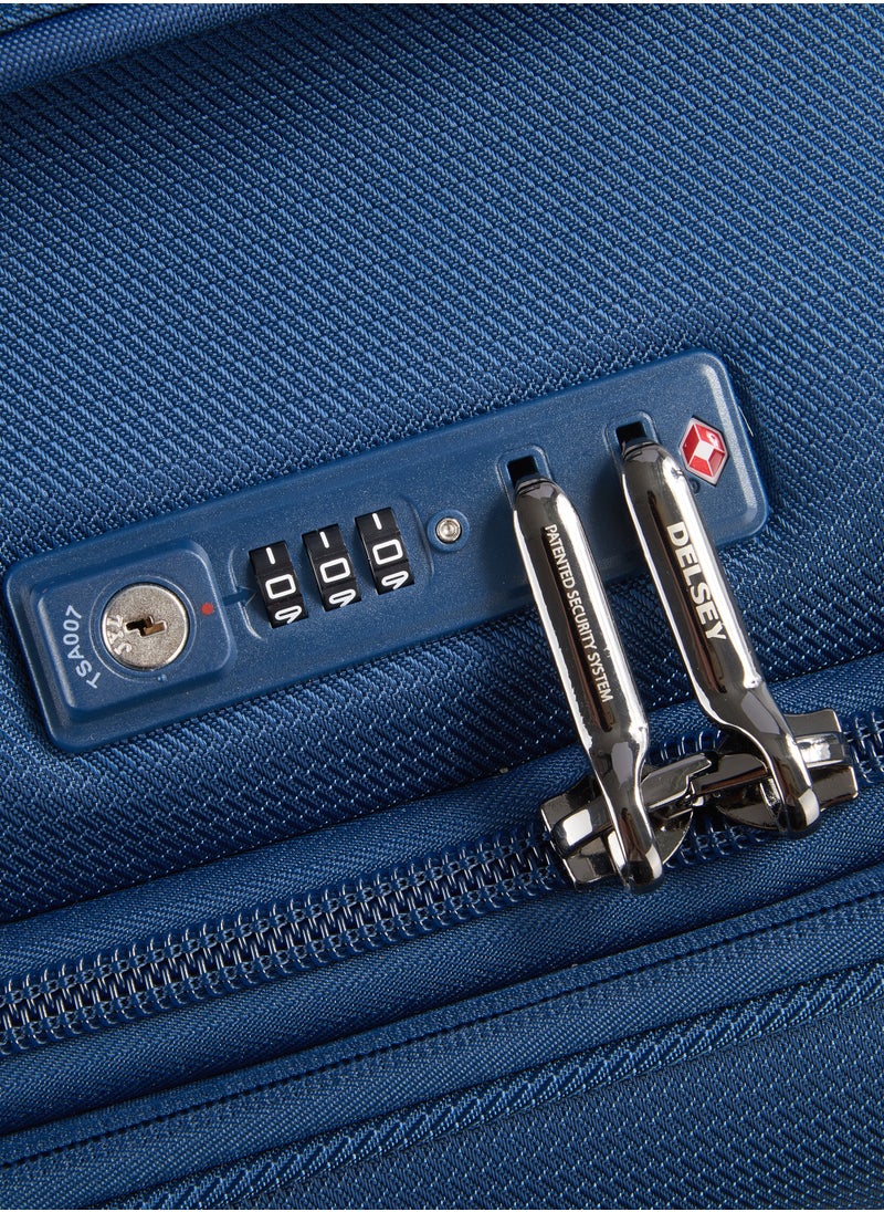 DELSEY - Montmartre Air 2.0 Expendable Double wheel trolley suitcase 68cm blue Medium - Image 1
