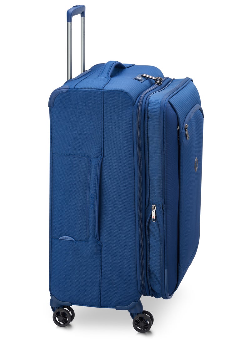 DELSEY - Montmartre Air 2.0 Expendable Double wheel trolley suitcase 68cm blue Medium - Image 1