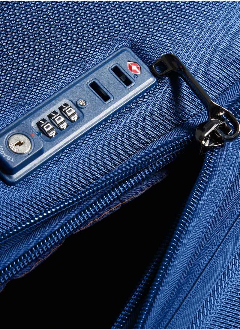 DELSEY - Montmartre Air 2.0 Expendable Double wheel trolley suitcase 68cm blue Medium - Image 1