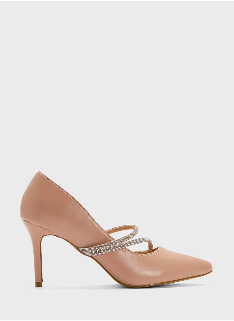 ايلا Diamante Heeled Pump