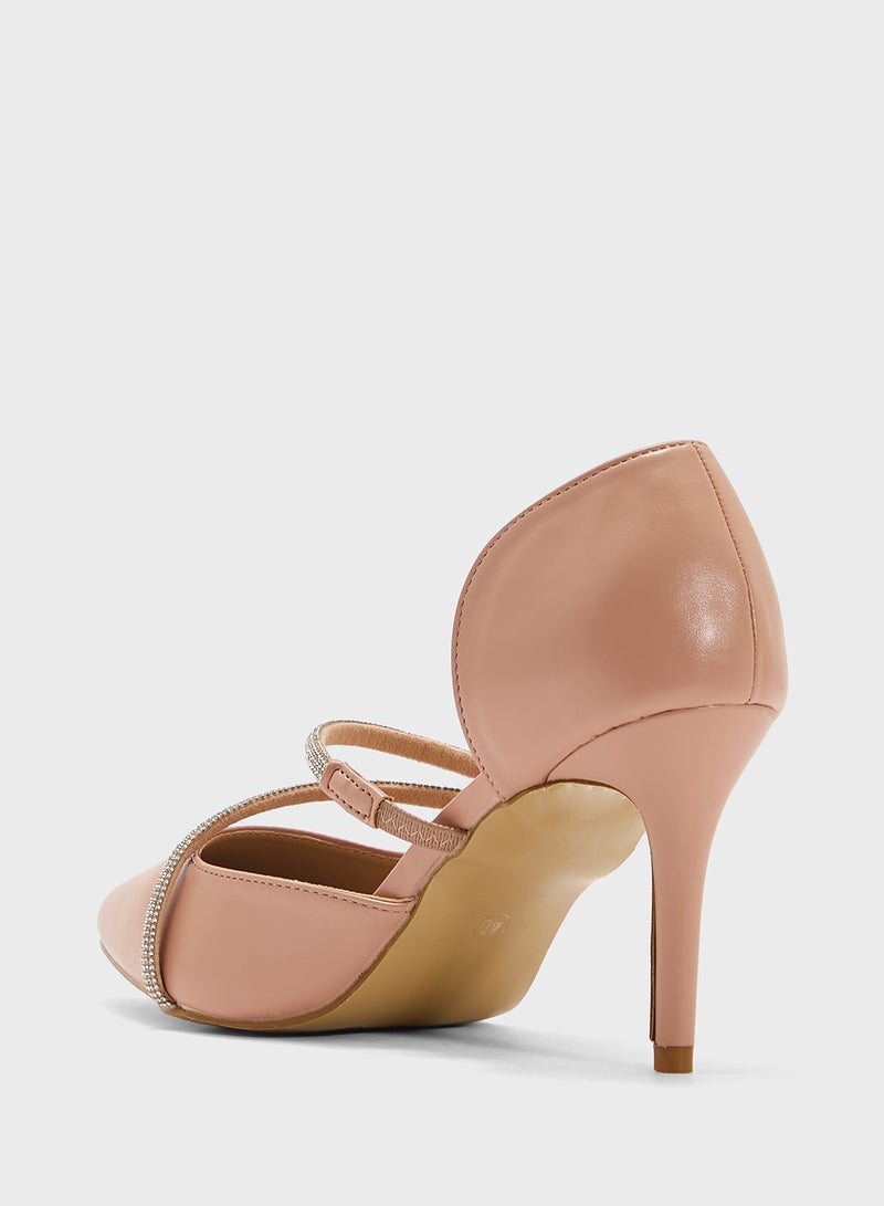 ELLA Diamante Heeled Pump  - Image 3