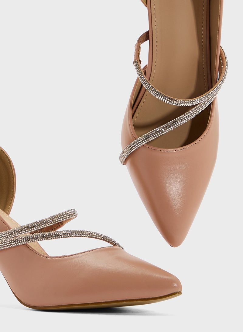 ELLA Diamante Heeled Pump  - Image 4
