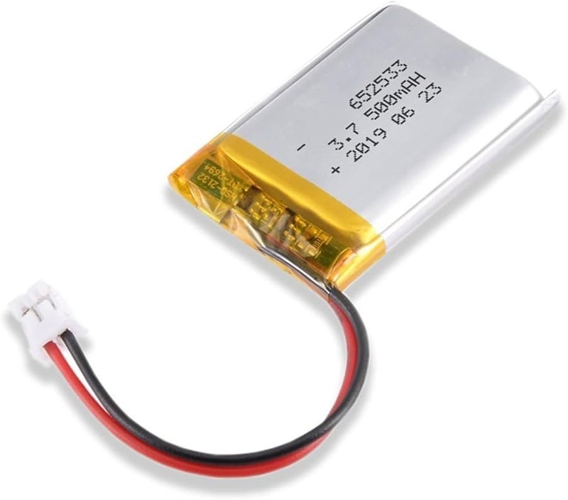 652533 500mAh 3 7V Lithium Polymer Battery Rechargeable LiPo Cell - Image 2