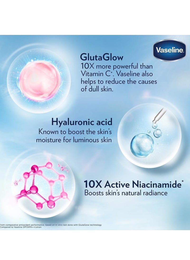 فازلين سيروم أساسي لتفتيح البشرة وترطيبها، لوشن للجسم بإشراقة ناعمة، 200 مل - Image 3