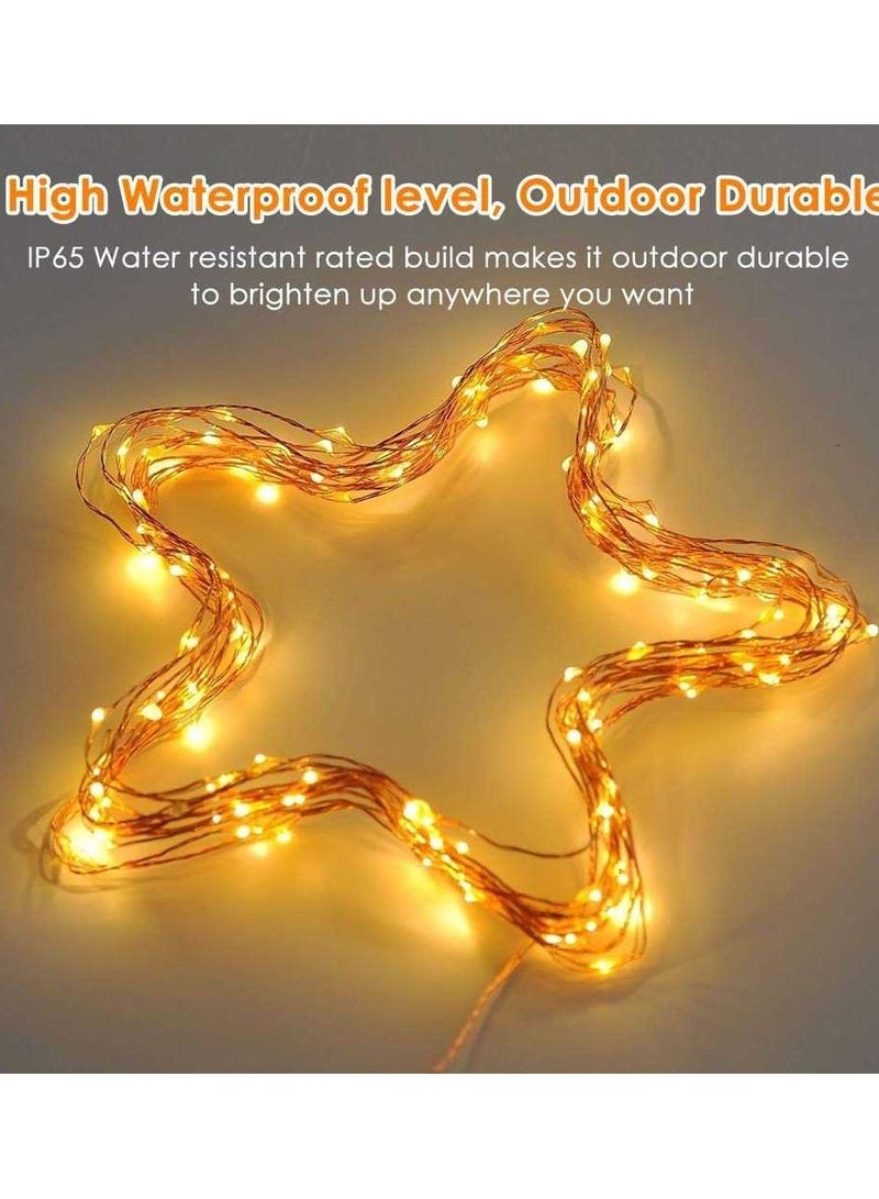 Solar Fairy String LED Lights 10 meter copper wire 100 LEDs Flexible and Waterproof for Decoration/Celebration - Image 3