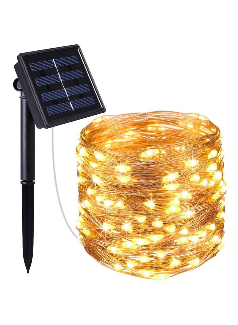 Solar Fairy String LED Lights 10 meter copper wire 100 LEDs Flexible and Waterproof for Decoration/Celebration - Image 1